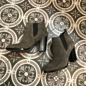 Marc Fisher gray ankle boots